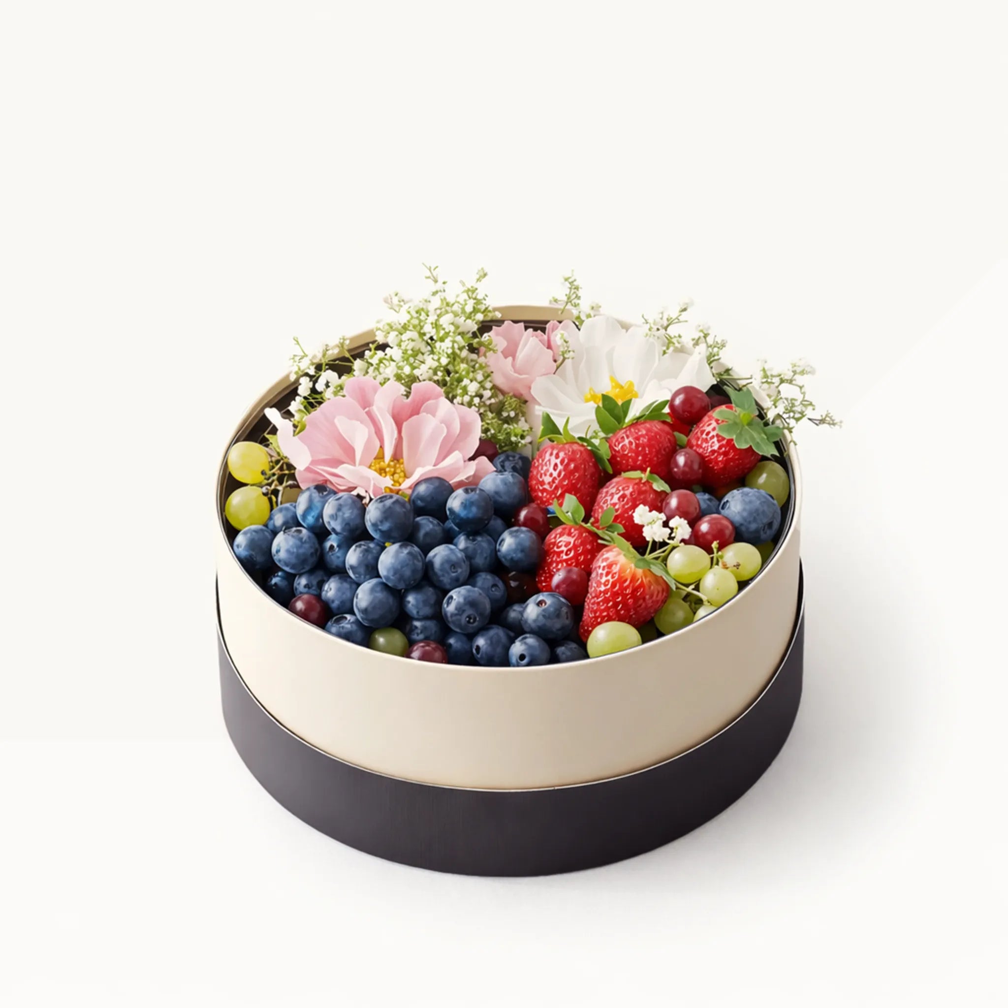 🫐 Fresh Berry and Blossom Basket – Send Fruit and Flowers to
