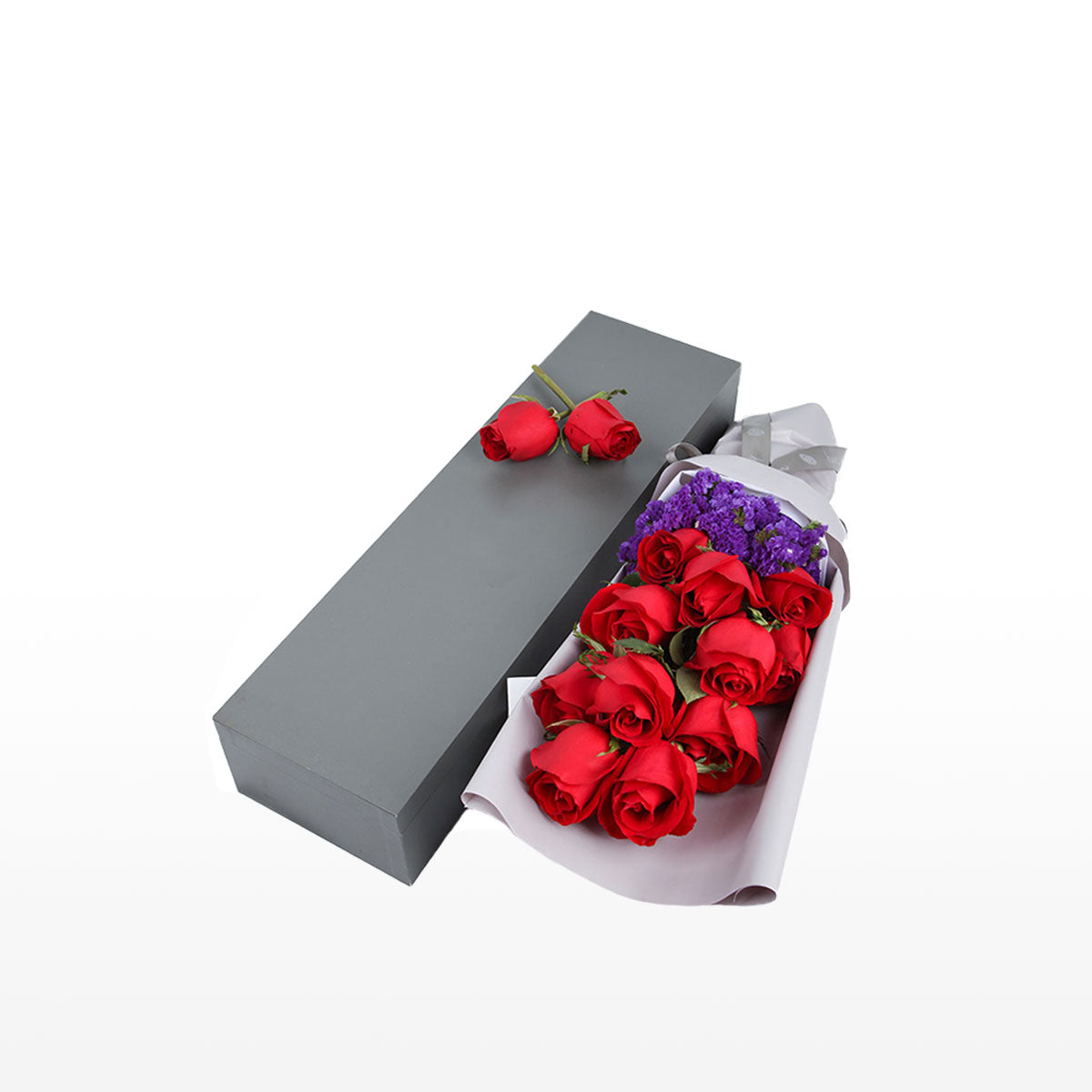 Coffret cadeau classique de roses rouges 11