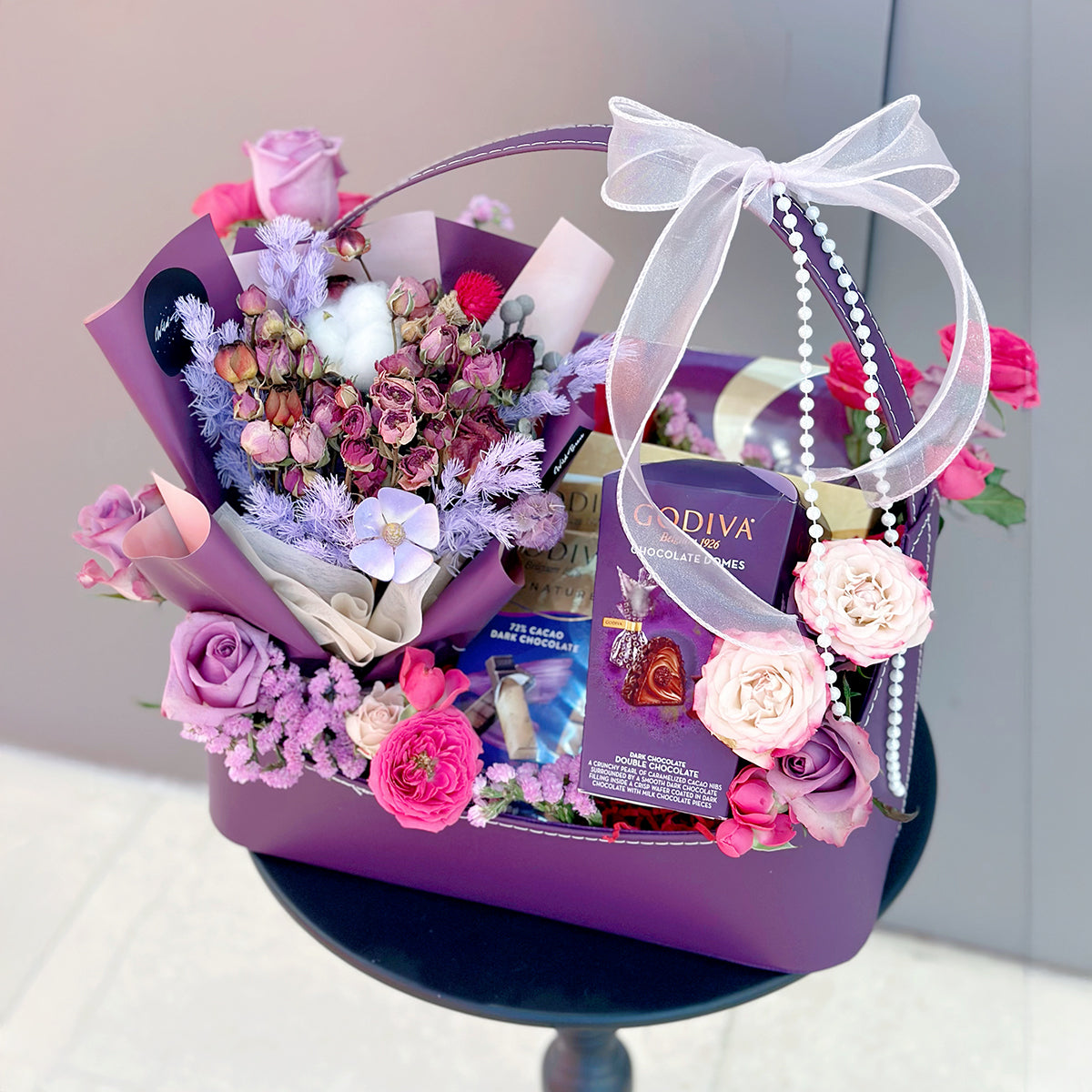 Purple Petals & Praline Hamper