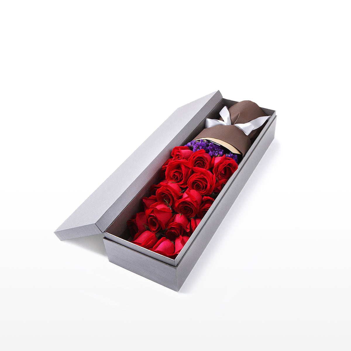 Coffret cadeau classique de roses rouges 19