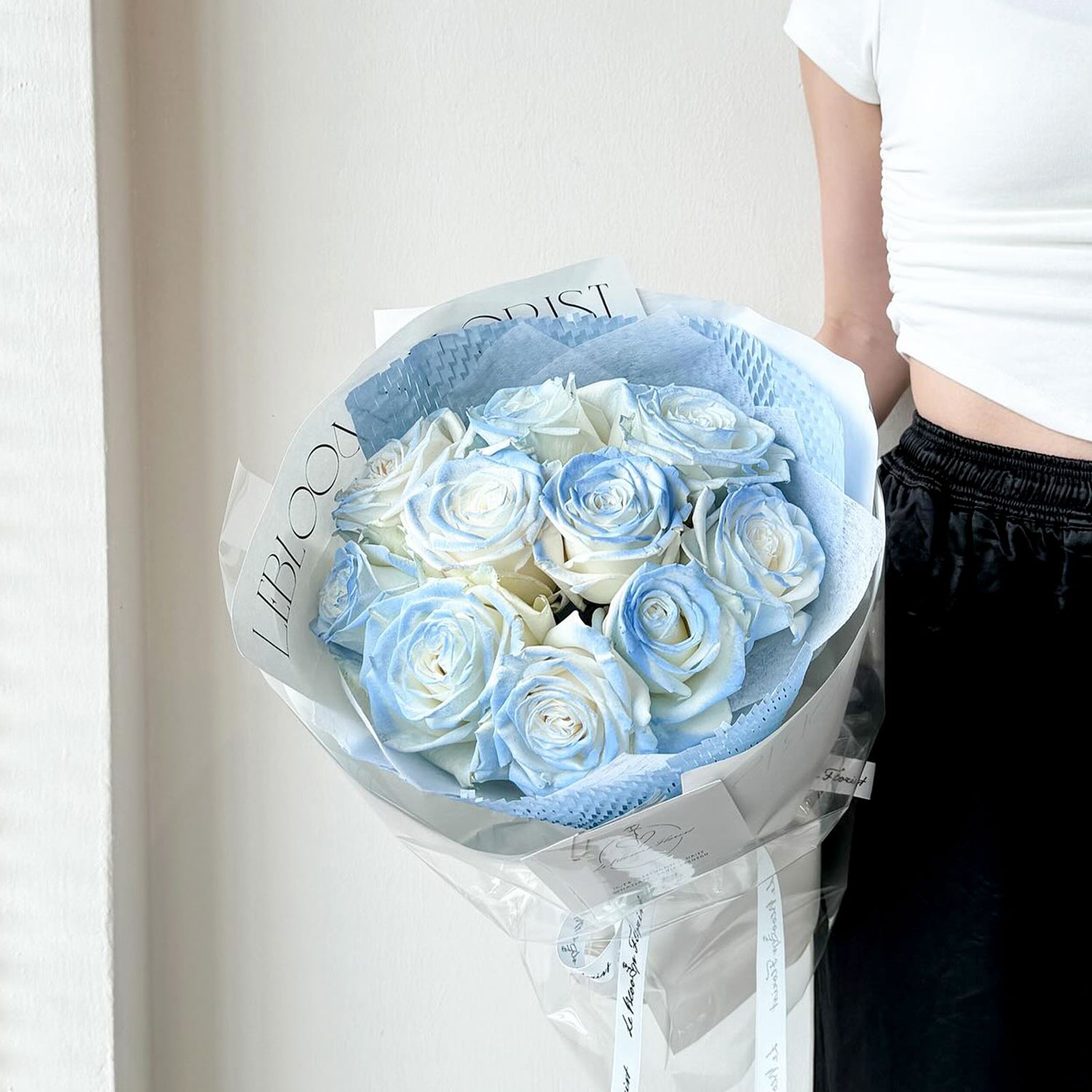 Custom Blue Rose Bouquet