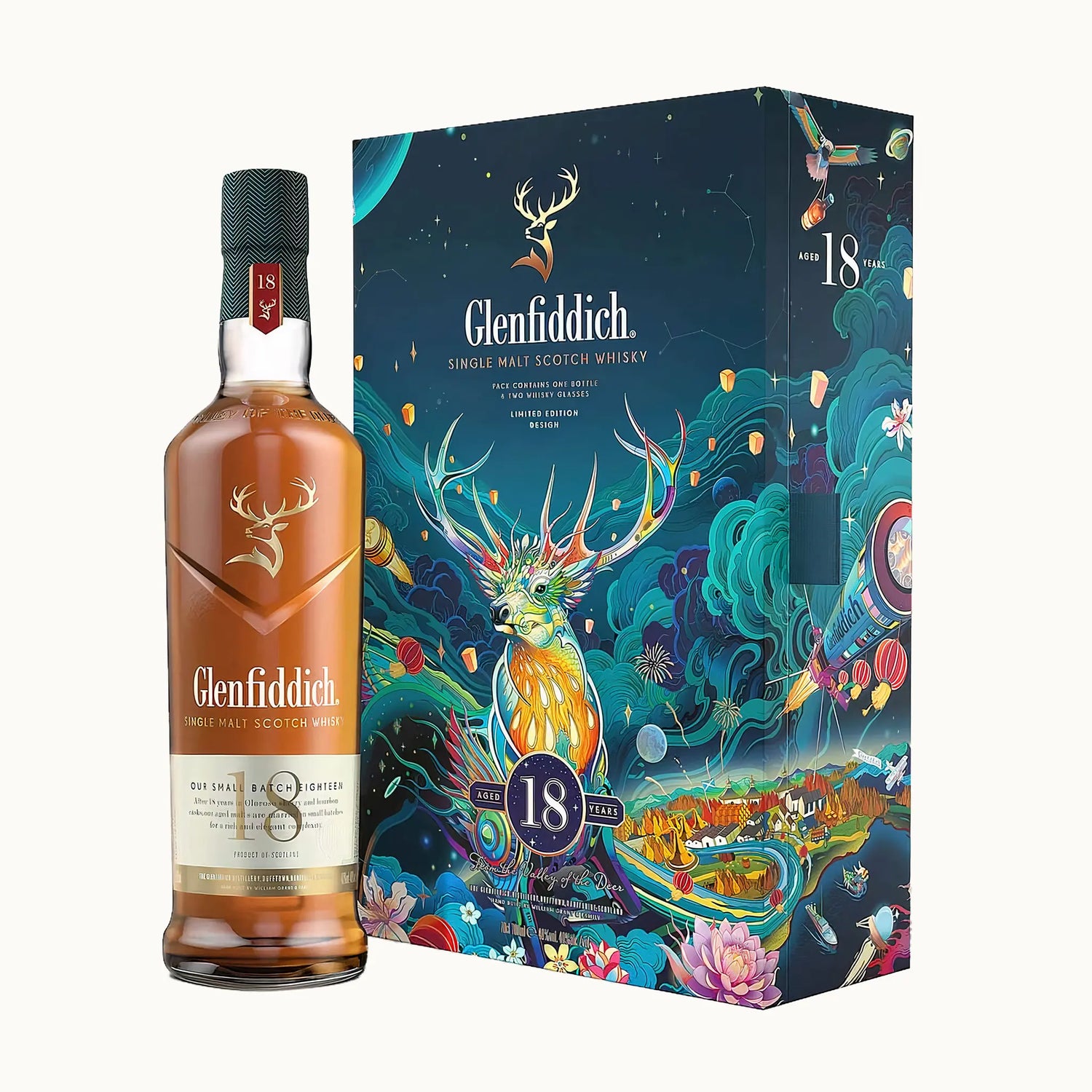 18 Year Old Single Malt Scotch Whisky Glass Set