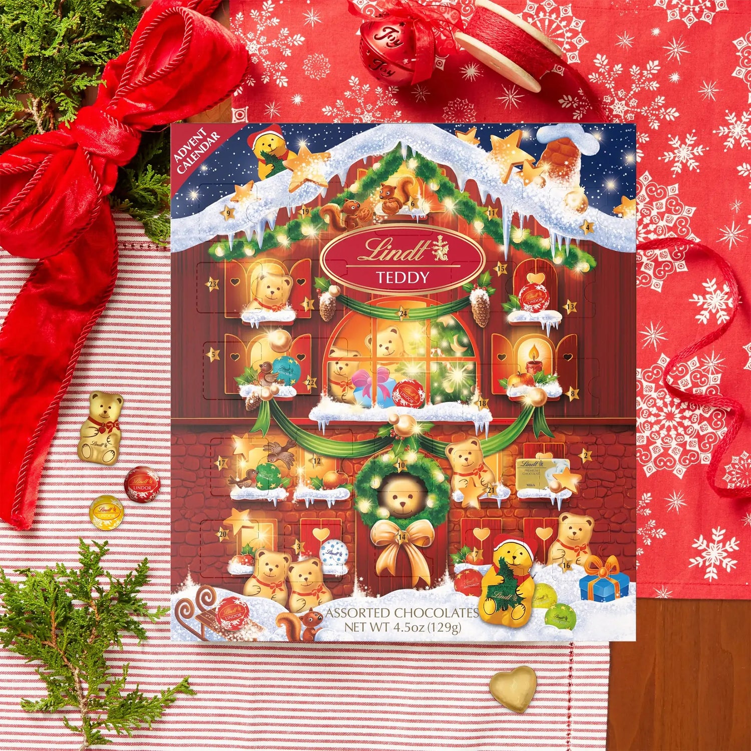 Holiday Teddy Bear Advent Calendar