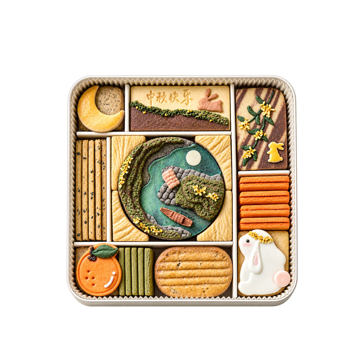 Mid-Autumn Artisanal Rabbit Cookie Gift Box