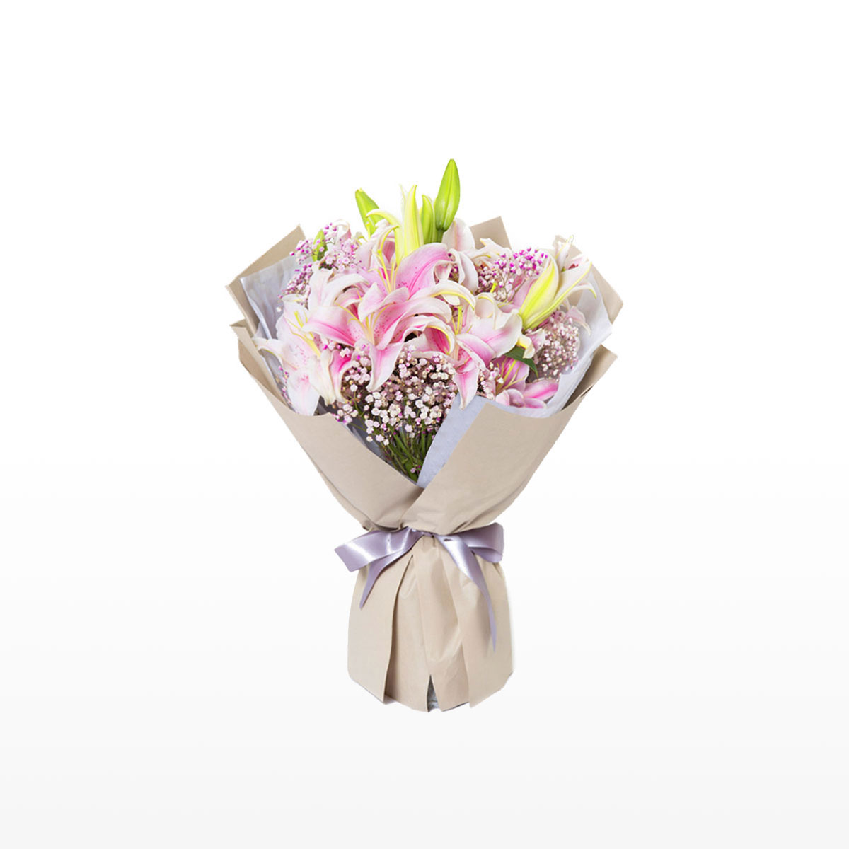 Fragrant Pink Oriental Lilies