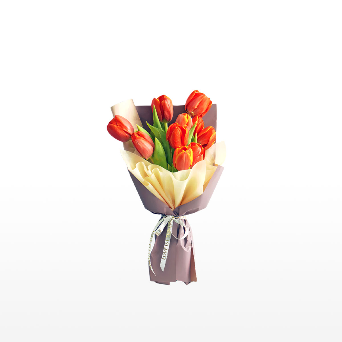 Orange Tulip Flower Bouquet