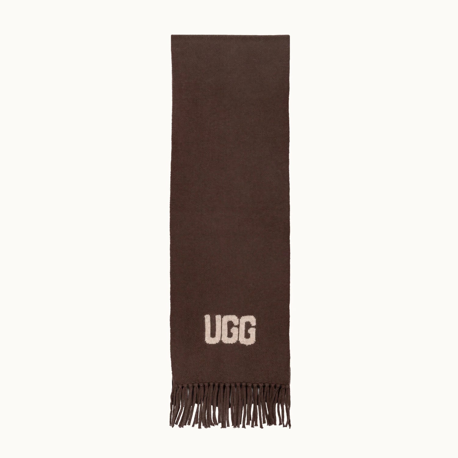 Cashmere & Wool Woven Scarf Chocolate