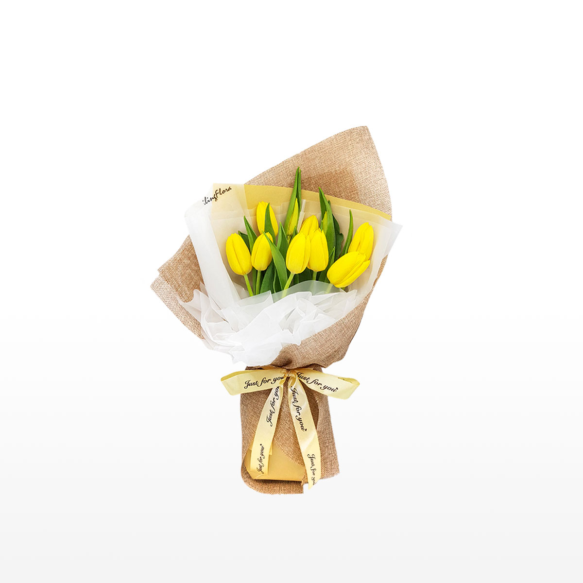 Bouquet de tulipes jaunes